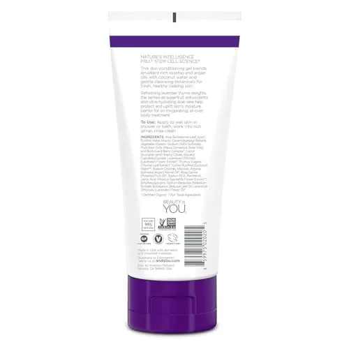 Andalou Naturals Lavender Thyme Refreshing Shower Gel, 8.5 Ounce
