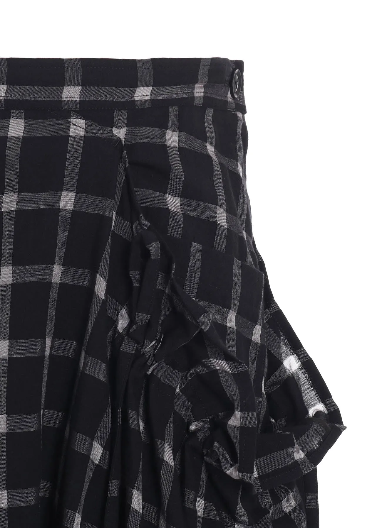COTTON CUPRO GATHERED SKIRT