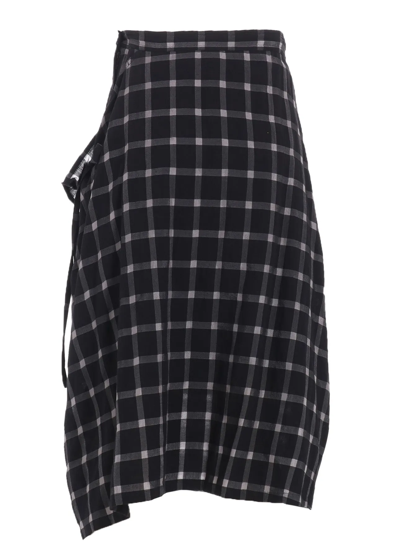 COTTON CUPRO GATHERED SKIRT