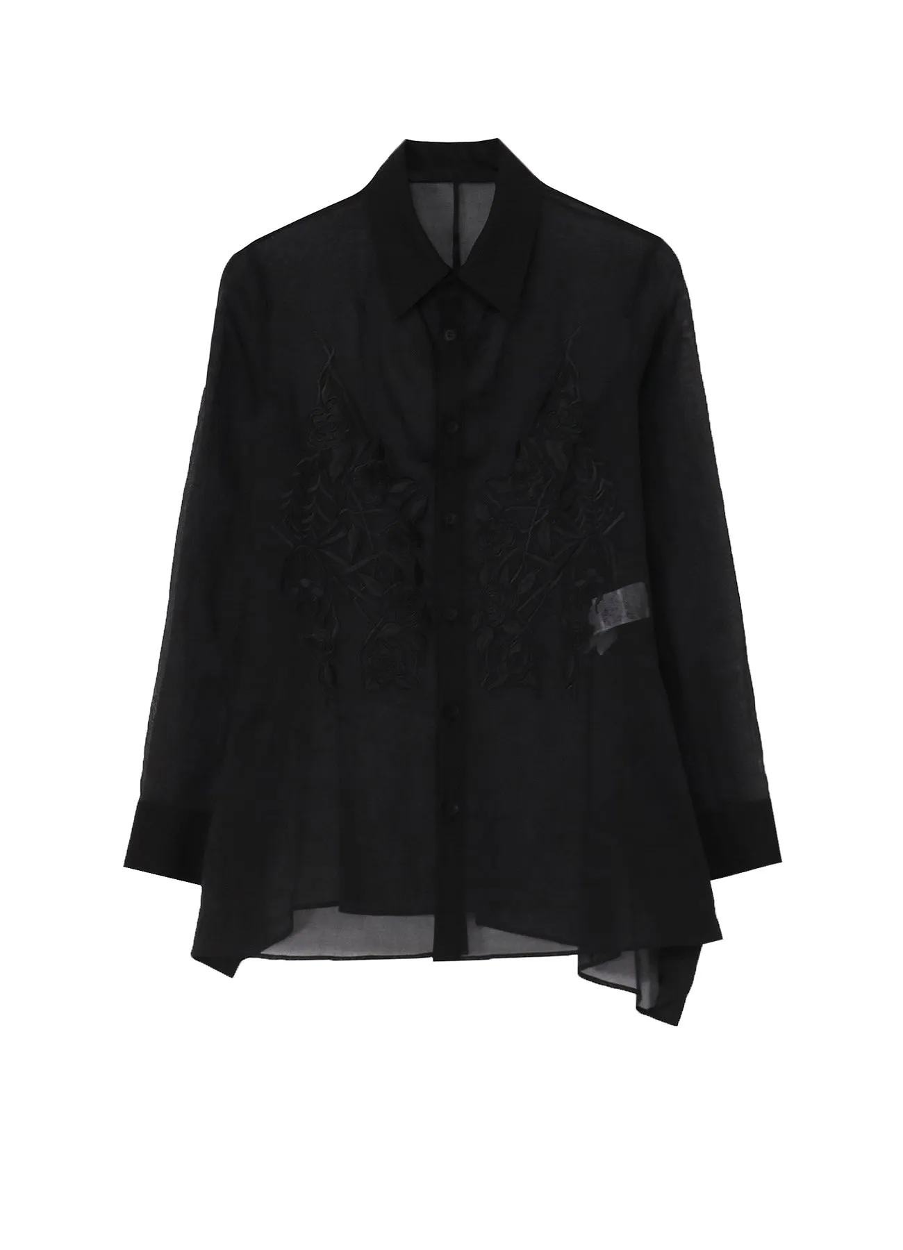 COTTON ORGANZA LAWN BACKSIDE FLARED SLIM B