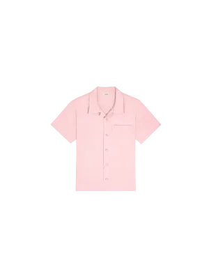 Kids' Aloe Linen Camp Collared Shirtmagnolia pink