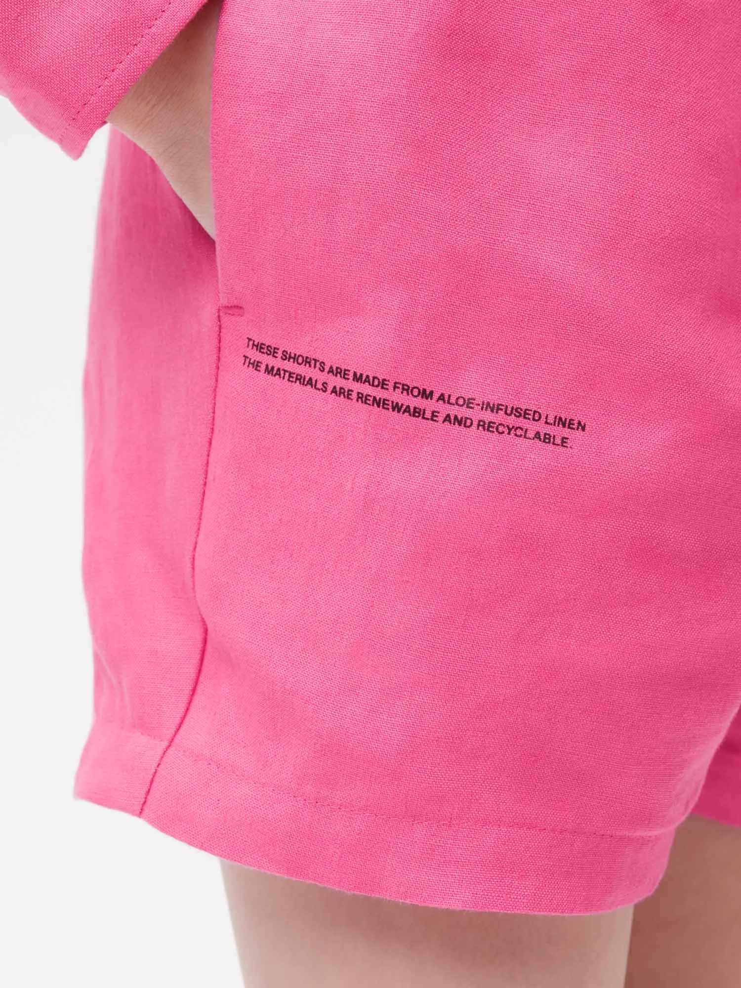 Kids Aloe Linen Shortsflamingo pink