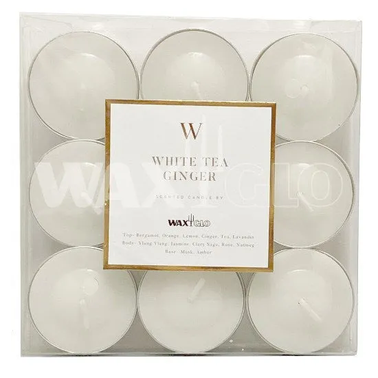 'W' SCENTED RANGE 4 HOUR TEALIGHTS (9pk)