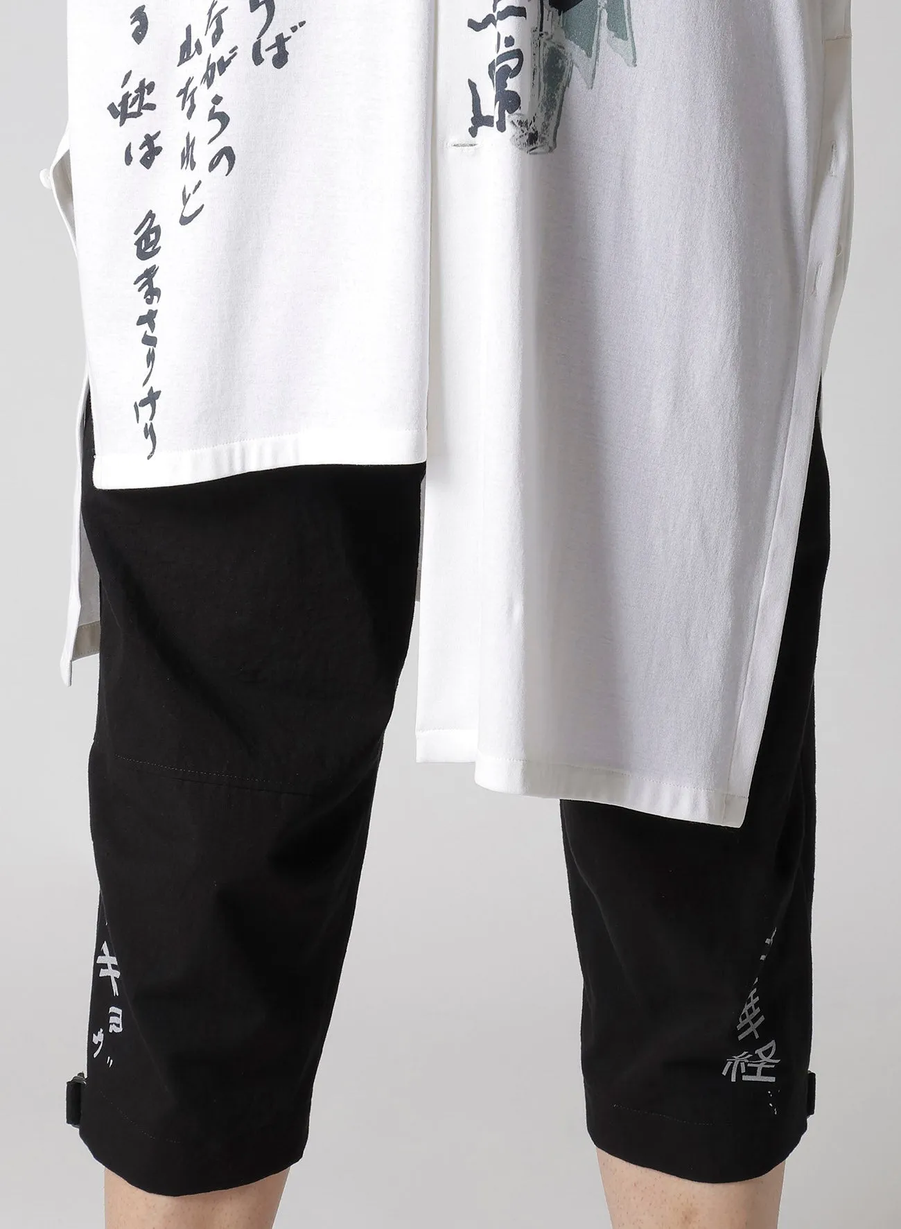 WHITE HARD TWISTED HIGH WET ASYMMETRIC STAND BLOUSE